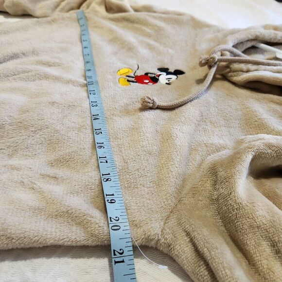 Mickey Mouse Sweater Size Small/Medium Natural Color Hooded Super Soft - Picture 7 of 14